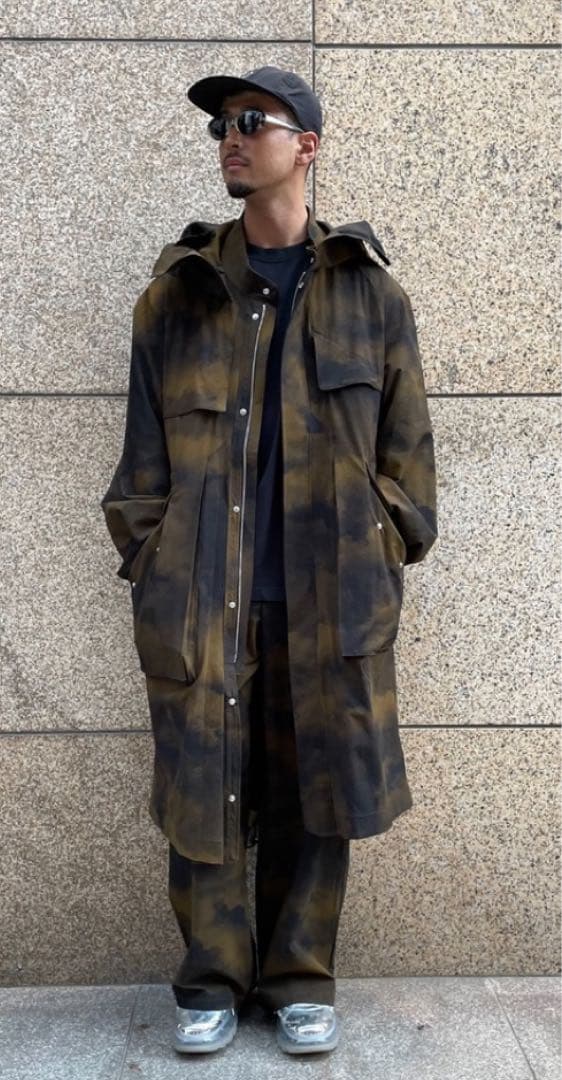 《 新品・タグ付き 》 A-COLD-WALLプリント モッズコート Lサイズ