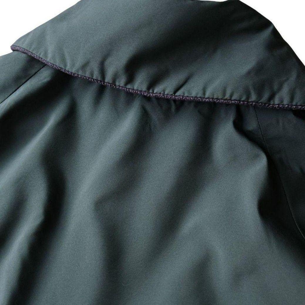 【プランテーション】ライトリバーフリースコート リバーシブル グリーン グレー