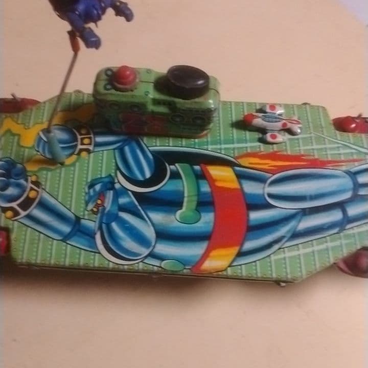 《貴重》鉄人28号空母　ブリキ 鉄人28号のプリント綺麗、絶品