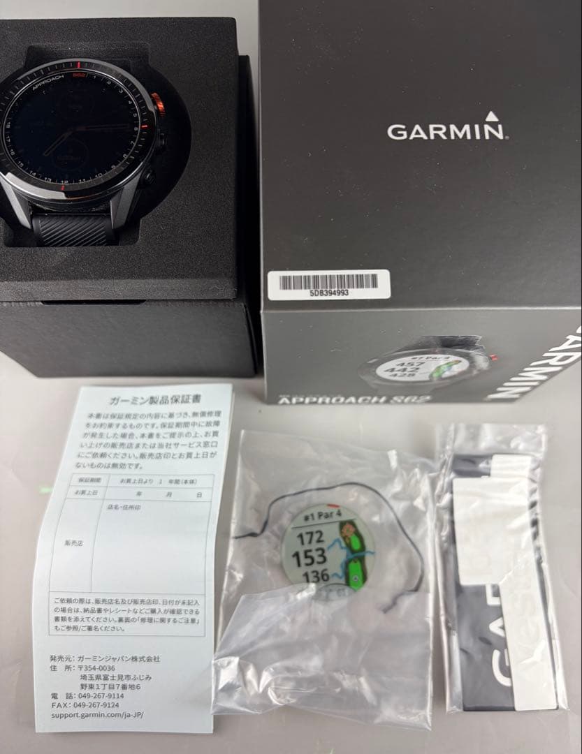 【美品】ガーミン(Garmin) Approach S62 GPSゴルフウォッチ
