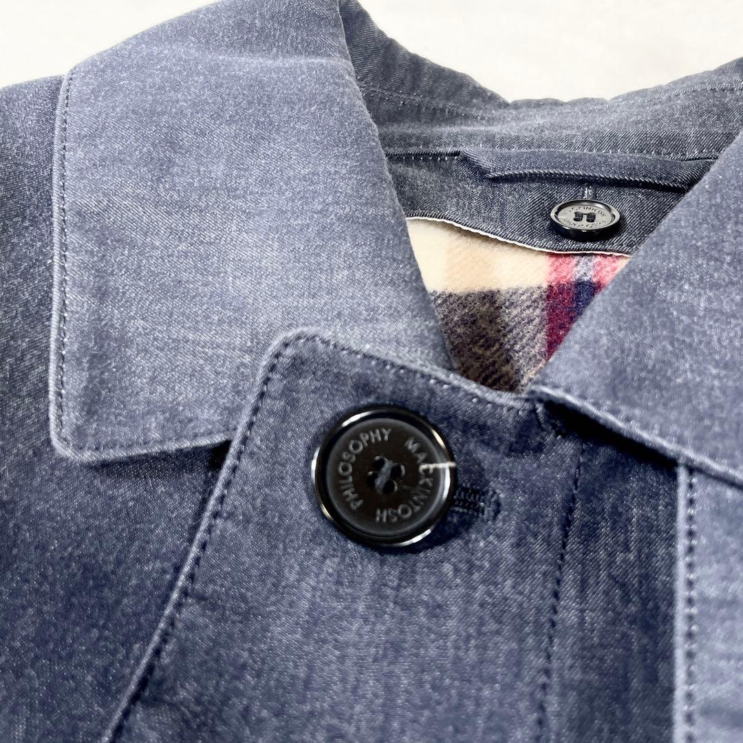 MACKINTOSH ステンカラーコート ダンケルド ライナー チェック L