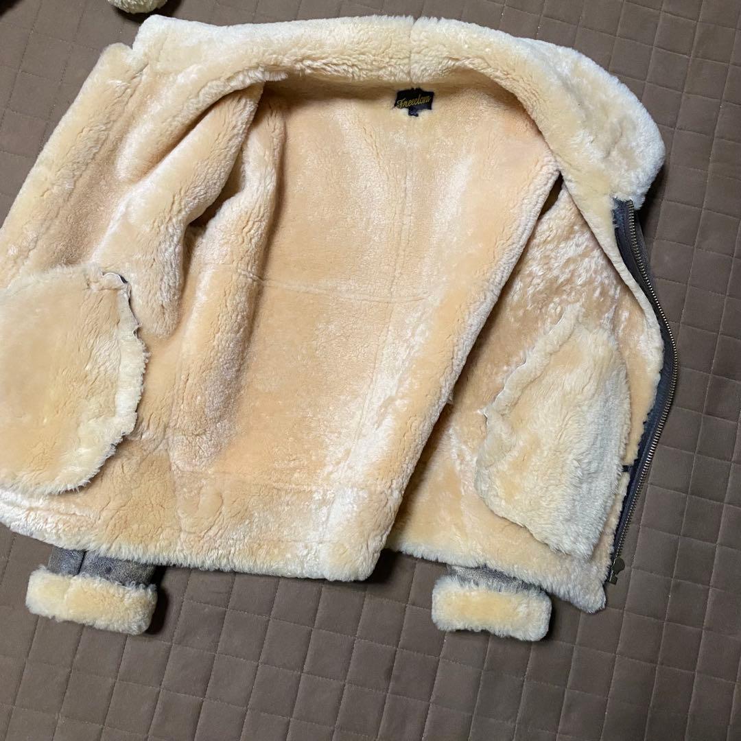 【美品】freedom B-3 ムートンフライトジャケット メンズ