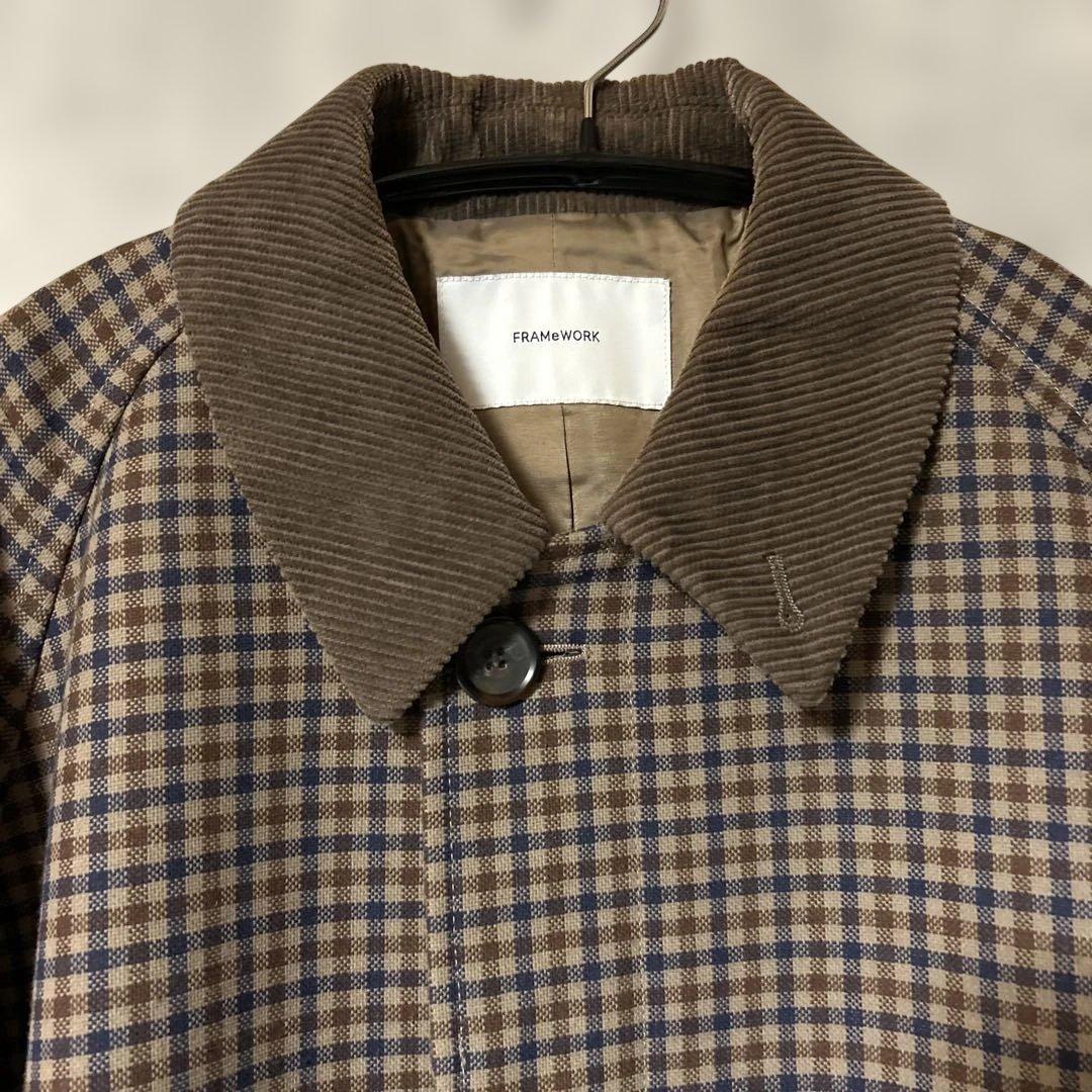 FRAMeWORK Ballis バルカラーコート 定価5.17万円 チェック