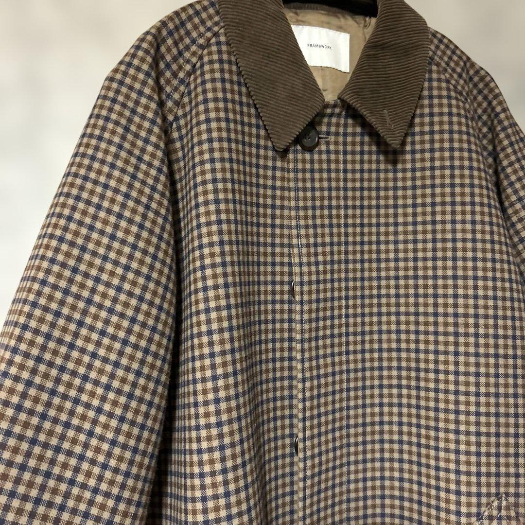 FRAMeWORK Ballis バルカラーコート 定価5.17万円 チェック