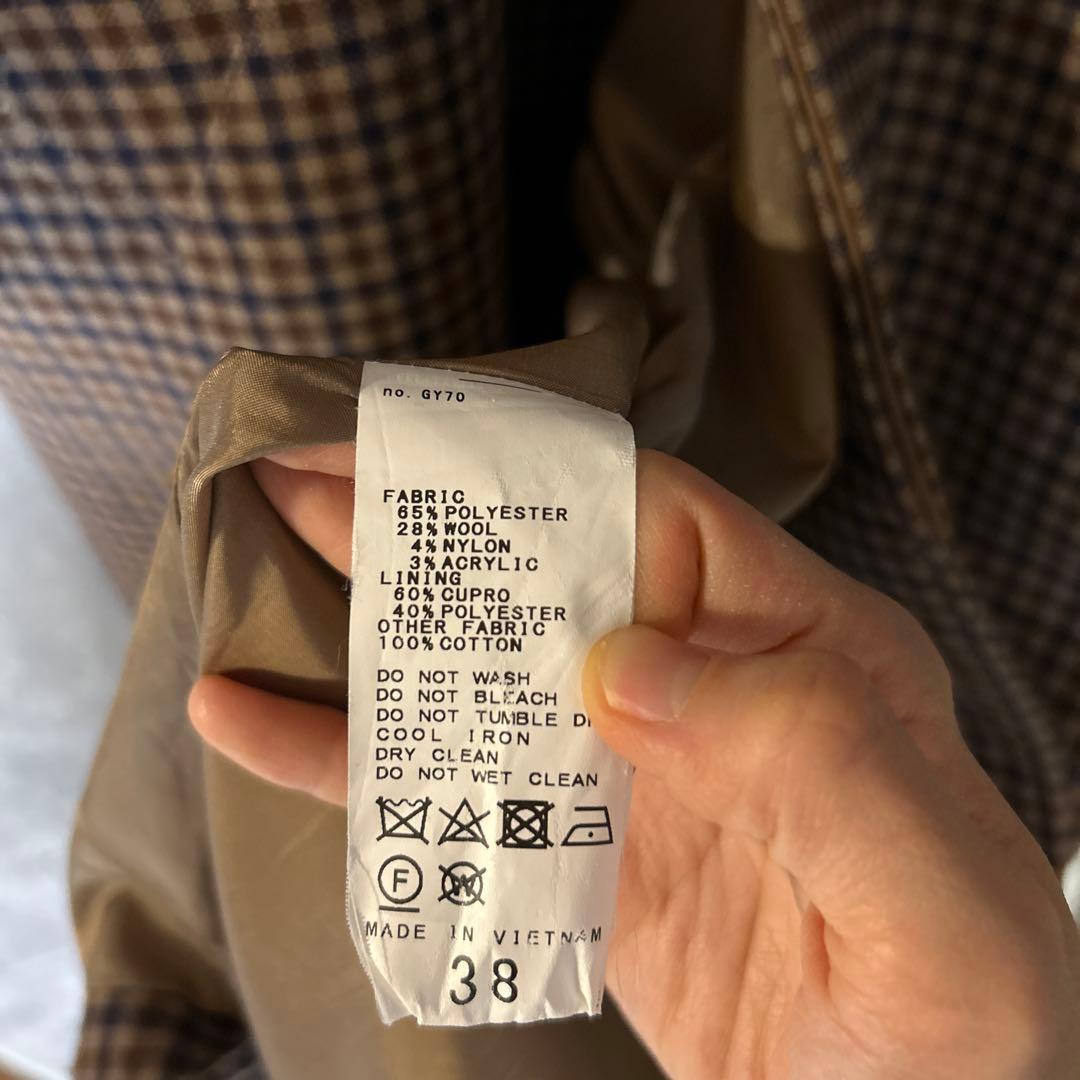 FRAMeWORK Ballis バルカラーコート 定価5.17万円 チェック