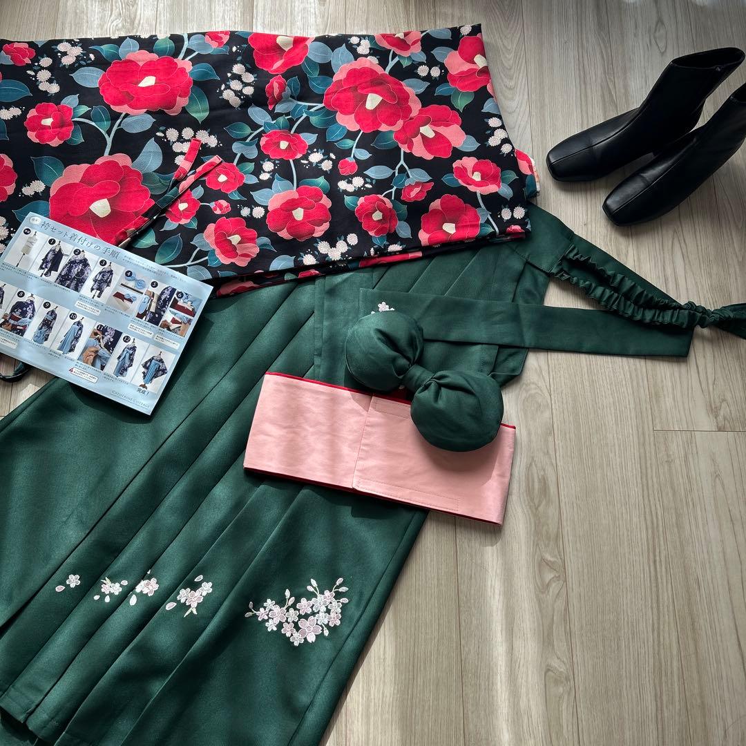 キャサリンコテージ　小学生袴サイズ160 ➕ブーツ(Mサイズ)セット　2回着用