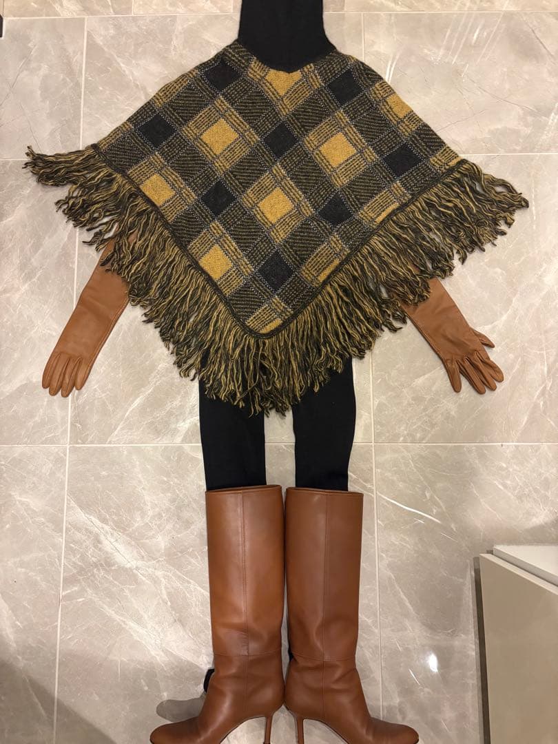 RED Valentino ケープ フリンジ ポンチョ新品 - メルカリ