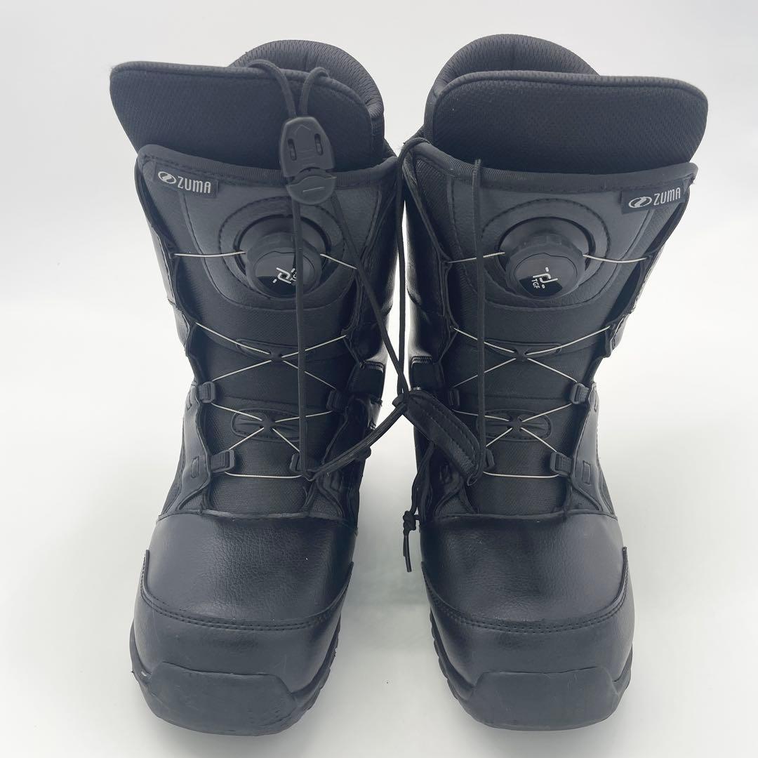 美品ZUMA スノーボードブーツ 24.5cm ブラック アウトドア