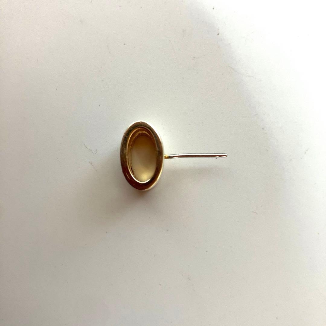 HERMES エルメスピアスポップアッシュミニポップHホワイトシルバー