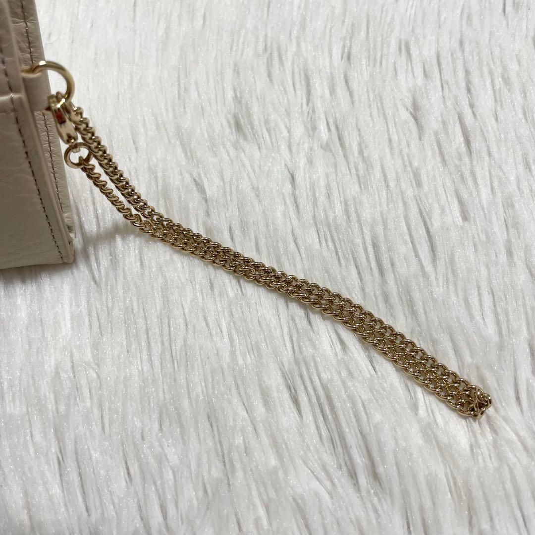 【未使用】アタオ　キーケース　ケース　ベル　3連　ピンクベージュ　レザー