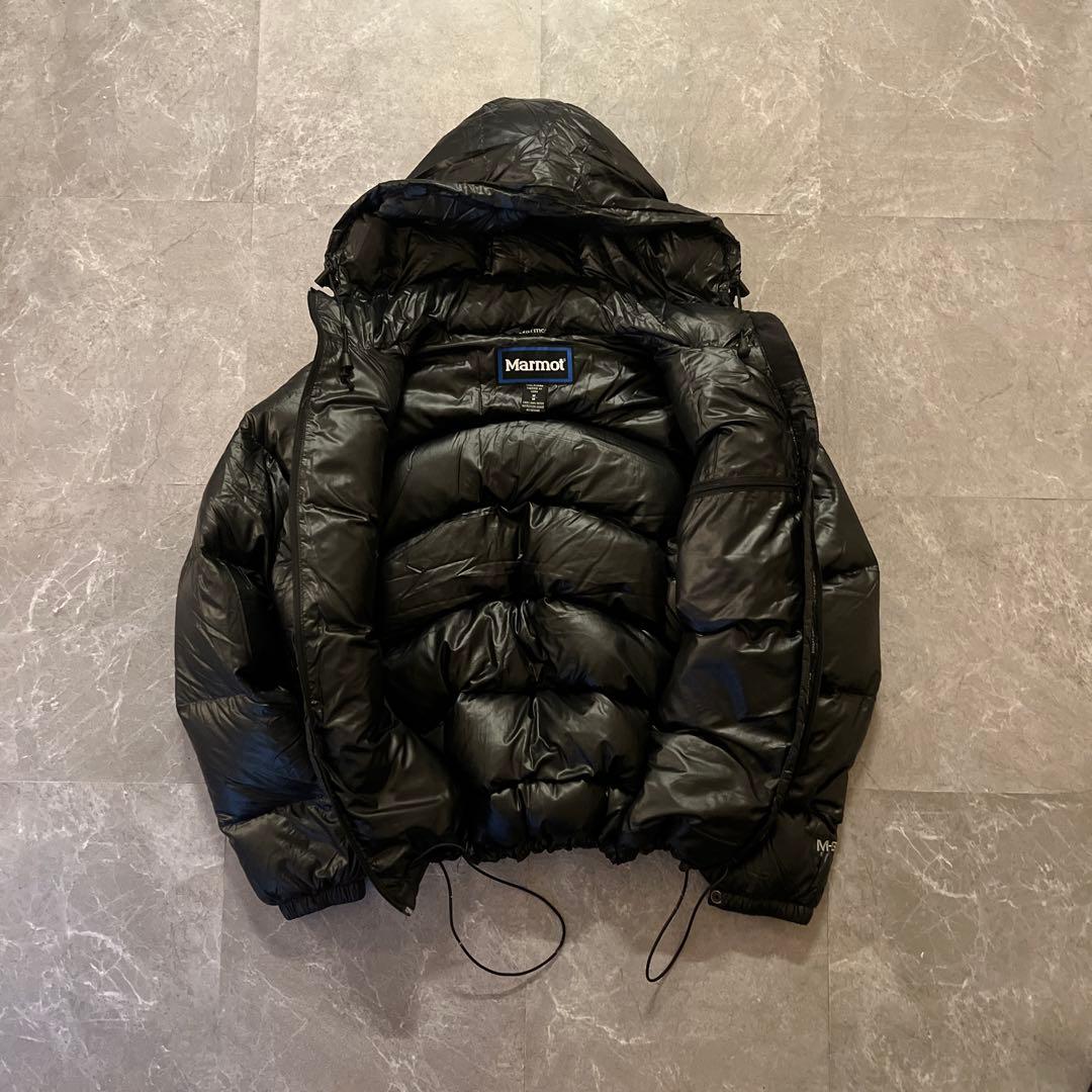 【Yi】Marmot ダウンジャケット　ブラック　パフダウン　M