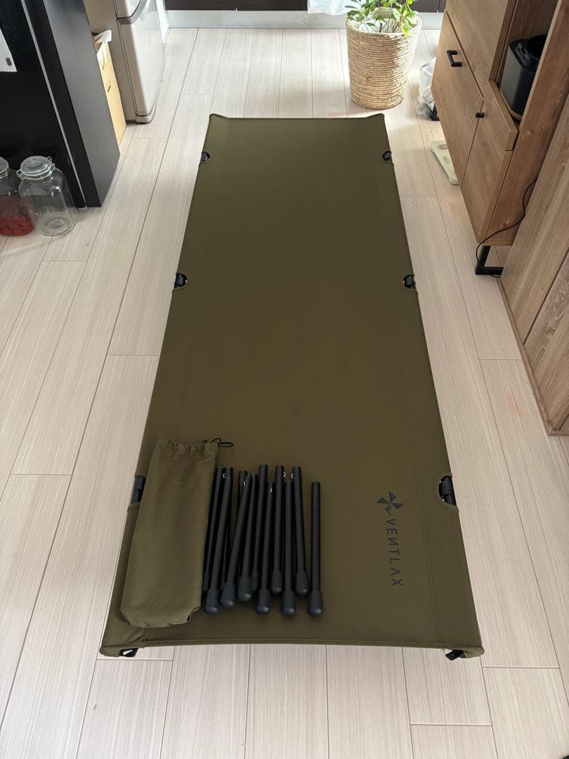 【VENTLAX 2WAY ADJUSTABLE コット】オリーブグリーン