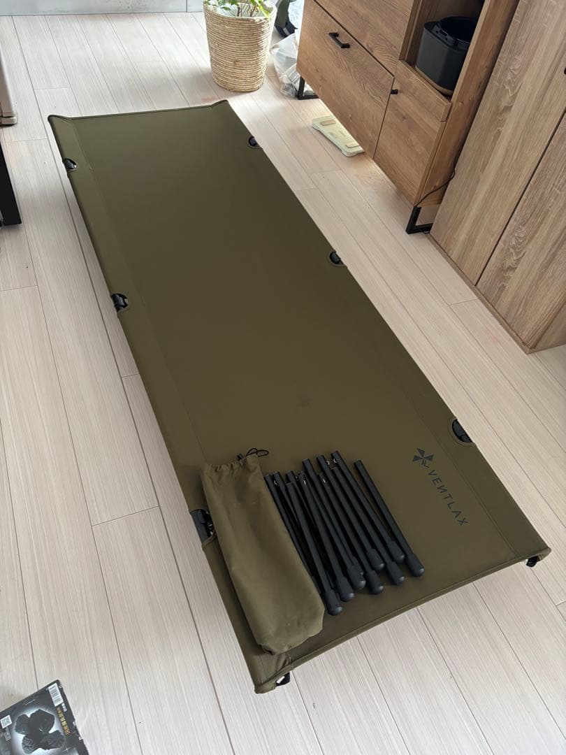 【VENTLAX 2WAY ADJUSTABLE コット】オリーブグリーン
