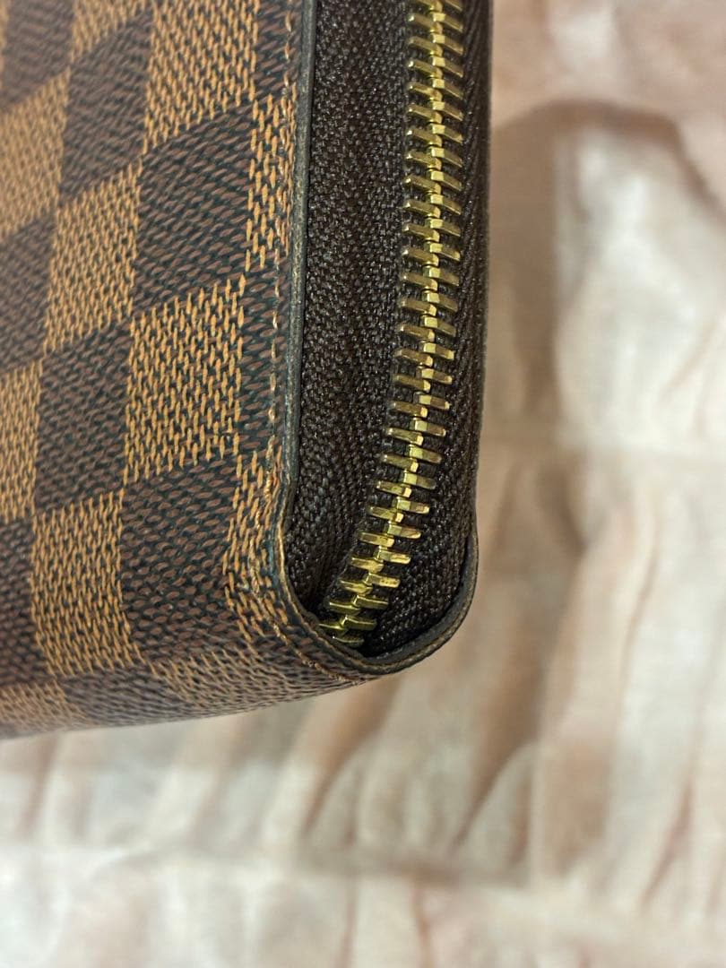 【美品】ルイヴィトン ダミエ エベヌ ジッピーウォレット 長財布