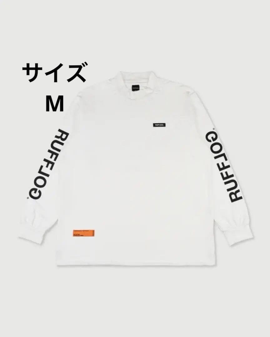 今期 ラフロッグ RUFFLOG MOCK NECK ホワイト サイズM - メルカリ