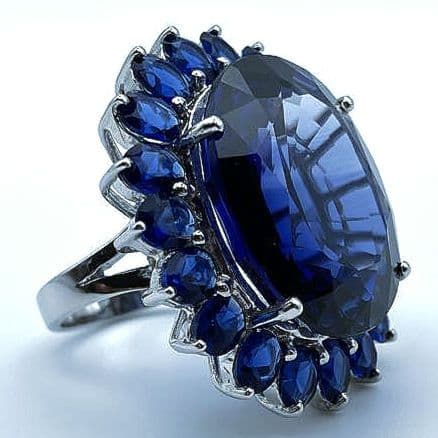 keikosamaタンザナイト（44.18 CtサファイアSV925 指輪