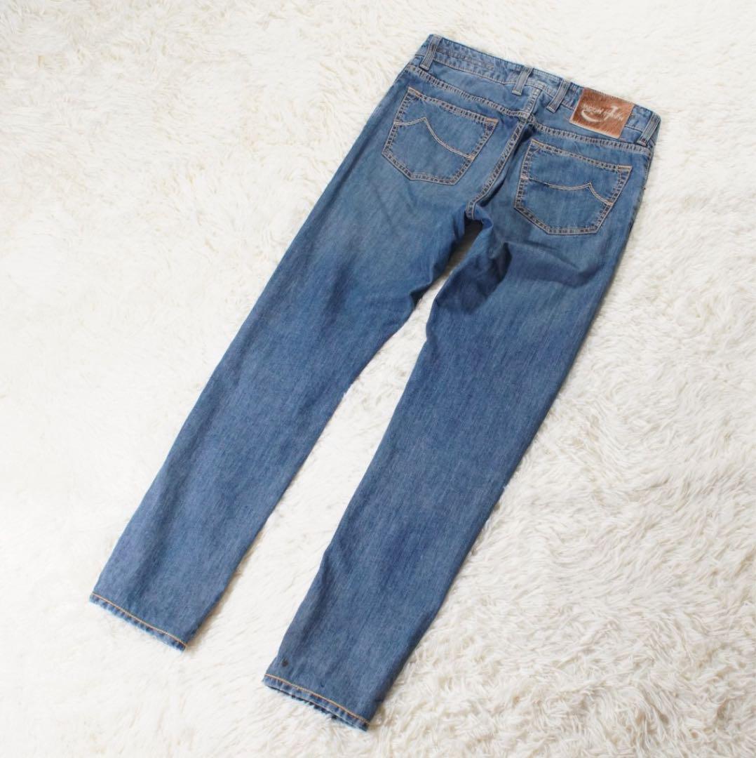 イタリア製《JACOB COHEN》PW688(W32)ジーンズ 加工デニム