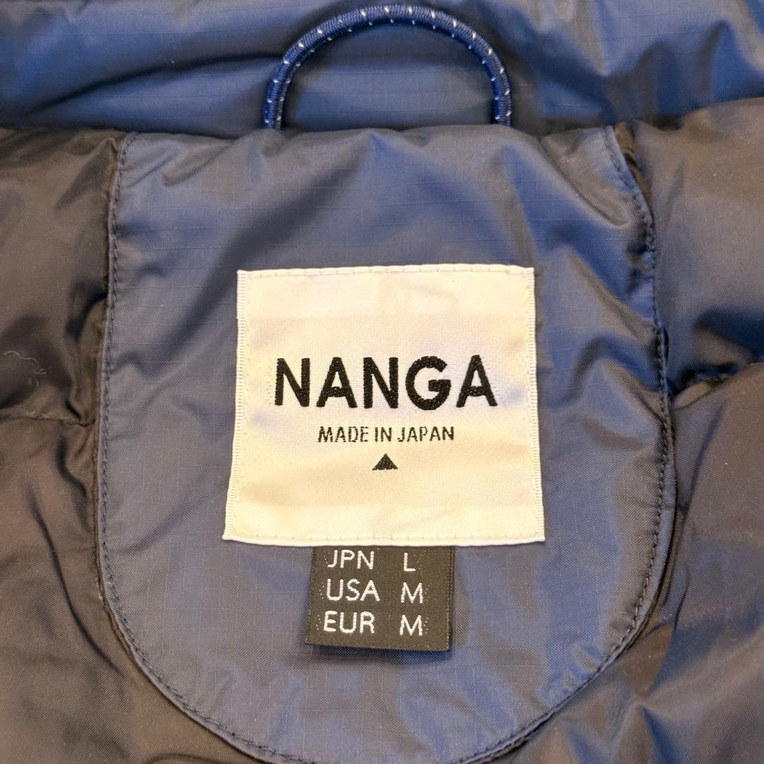 NANGA オーロラ ステンカラーダウンコート Lサイズ ネイビー 2way