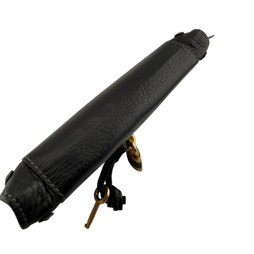 Chloé クロエ パディントン レザー長財布 ブラック 鍵付き 正規品