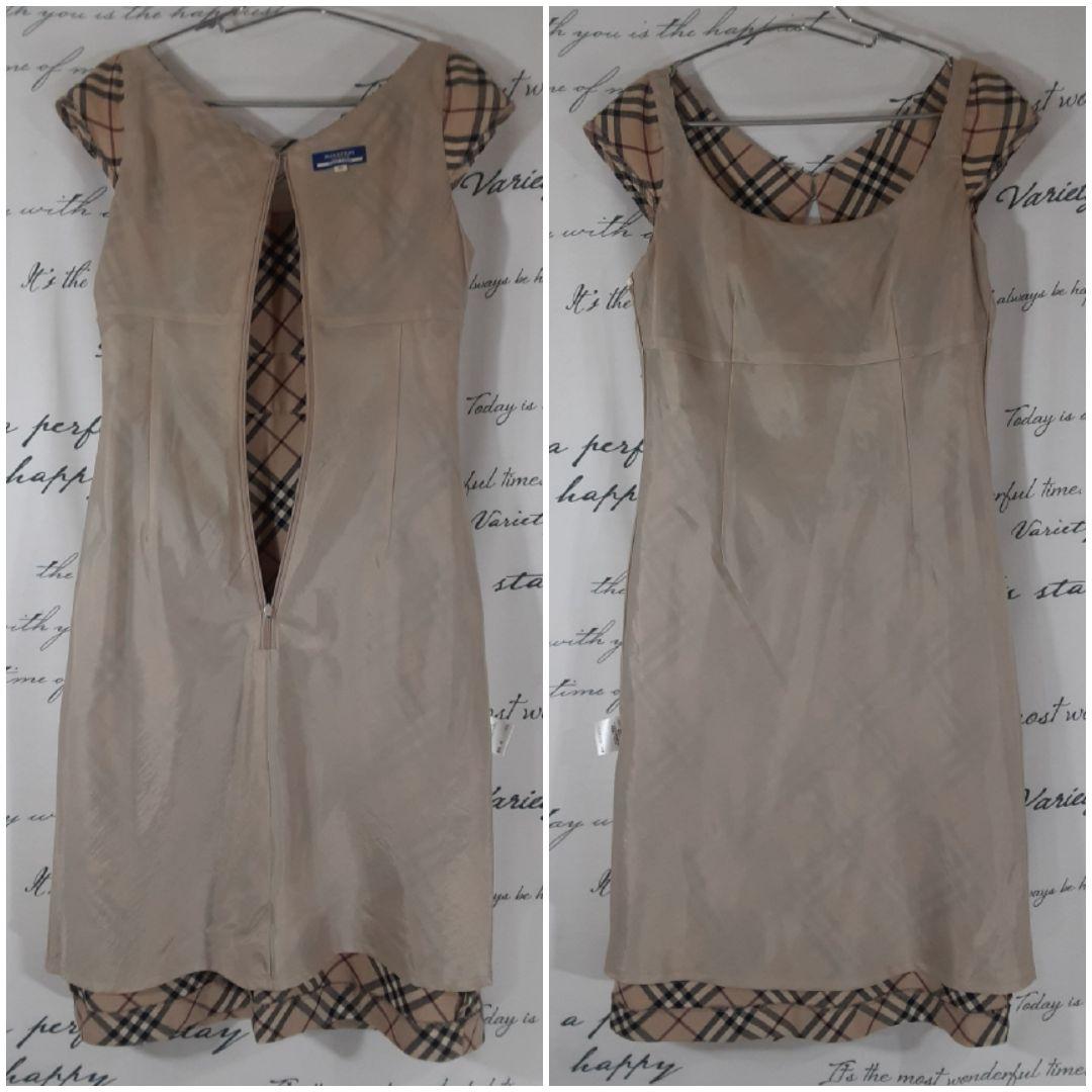 BURBERRY ノバチェック ホース刺繍 ティアード シャツミニワンピース