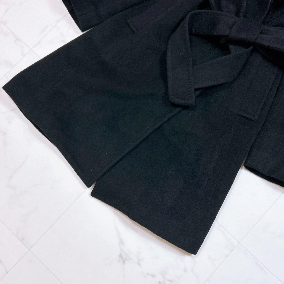 Pinky＆Dianne ブルーフォックスファー アンゴラ混 ロング コート