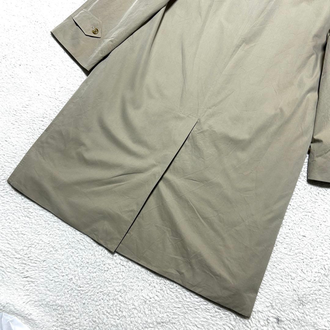 バーバリー イングランド製 バルマカーン ステンカラーコート ノバチェック L