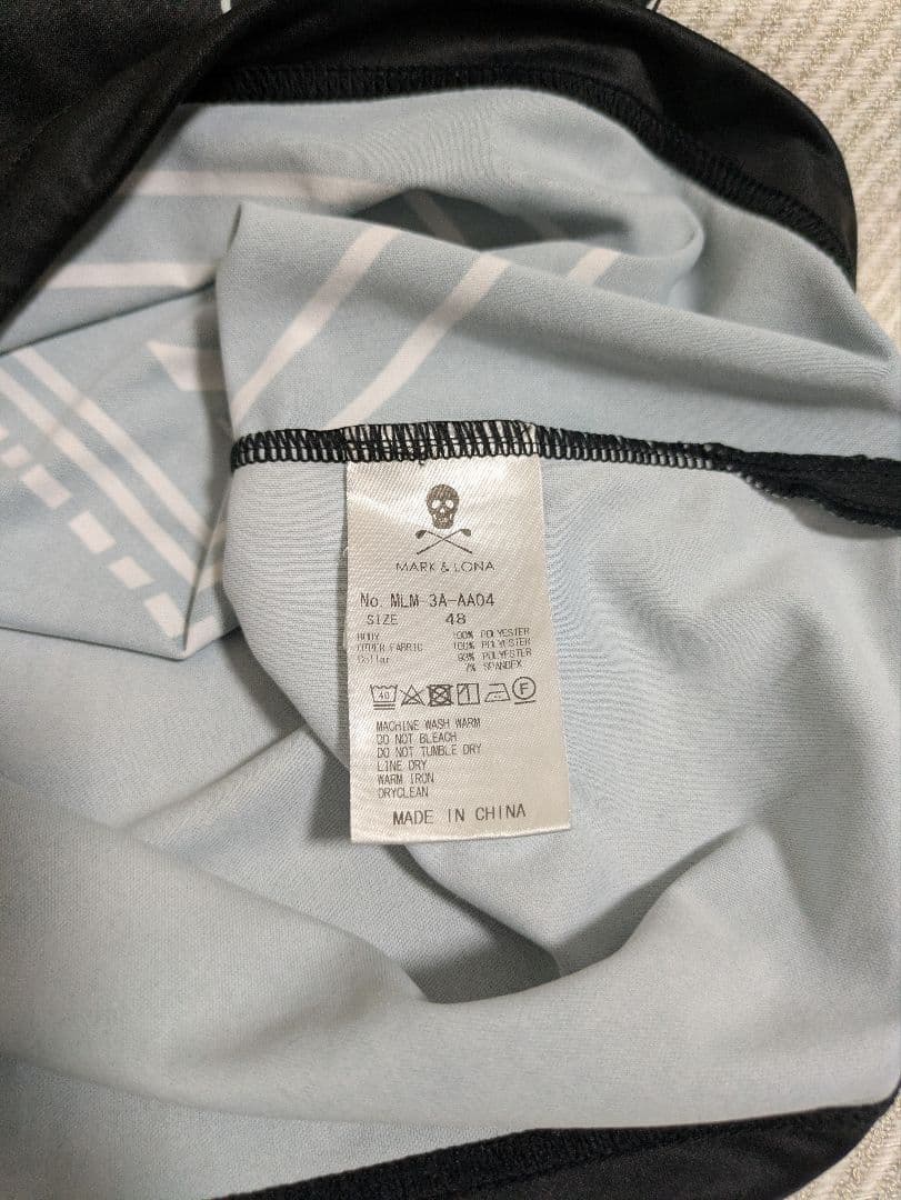 マークアンドロナ　モックネックシャツ　メンズ