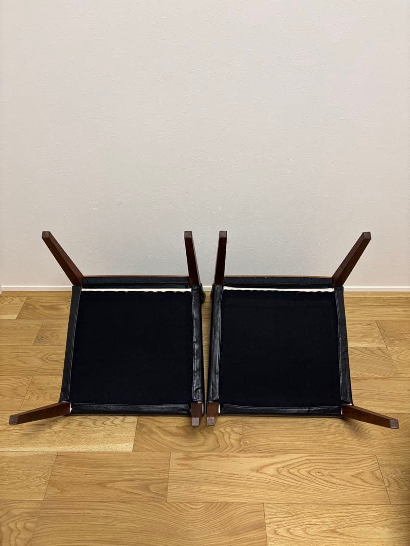 Ritzwellリッツウェル KLINTクリント　ダイニングチェア　黒本革①