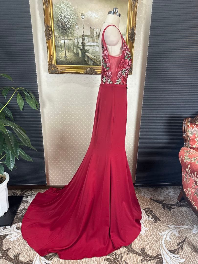 刺繍タイトロングドレス演奏会ステージ誕生日二次会パティーキャバ嬢ナイトクラブ