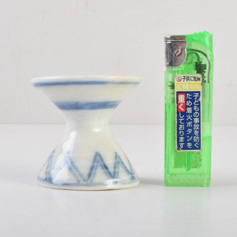 茶道具 京焼 河合瑞豊作 染付 千切蓋置 共布共箱 V 8804 - メルカリ