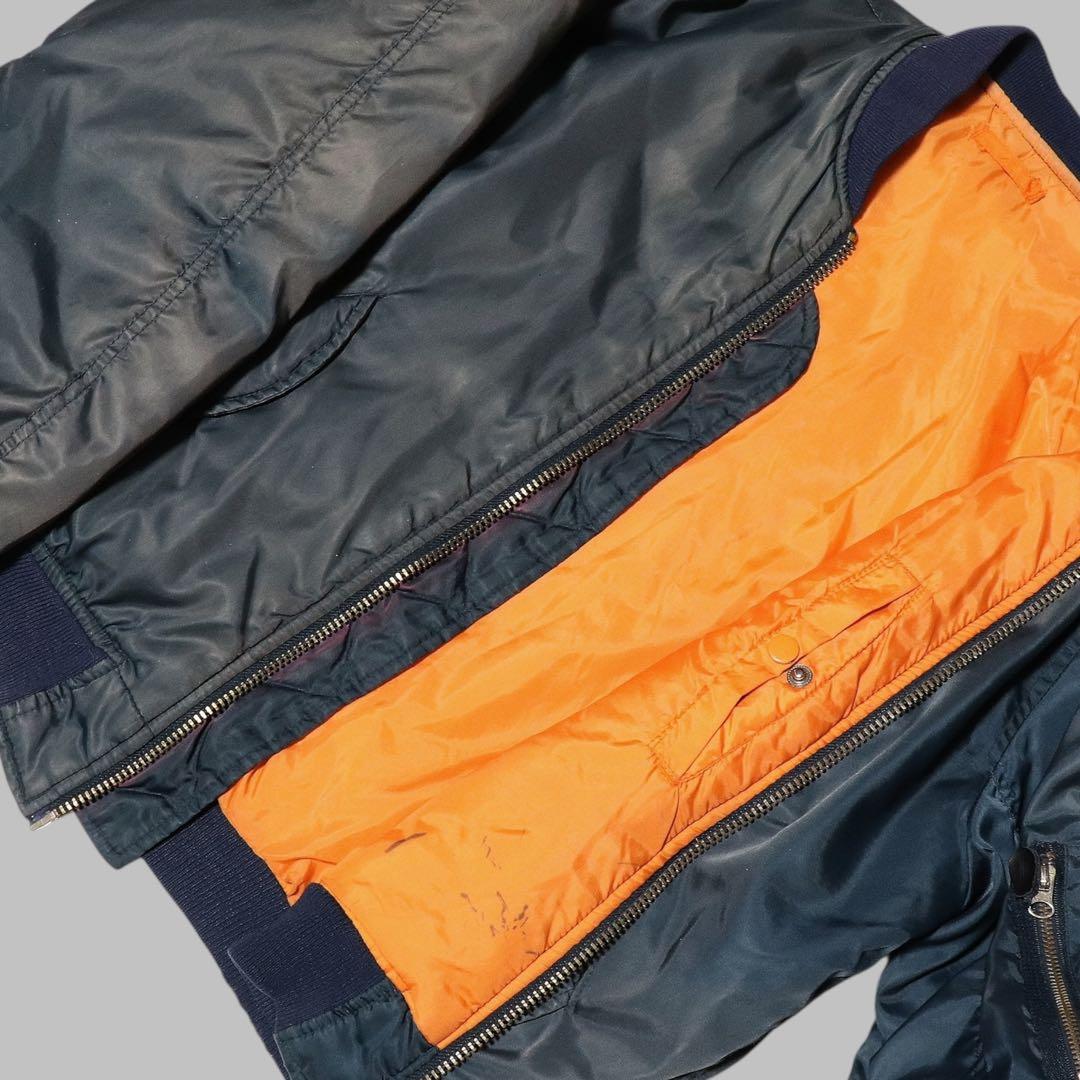 鬼フェード★90s★MA-1 フライトジャケット★短丈★グランジ ボロ★Y2K