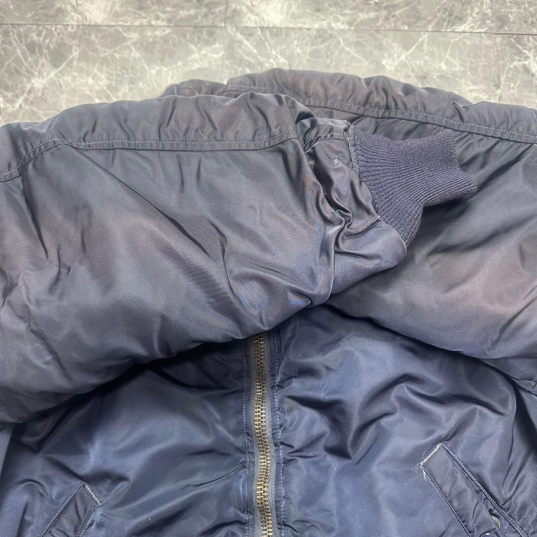 希少】アルファ MA-1 SCOVILL J-8279D 69s ネイビー L