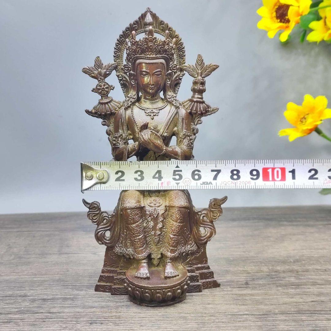 仏教美術 チベット菩薩仏像 仏堂供養 応接間 神像 銅製品 工芸品 置物