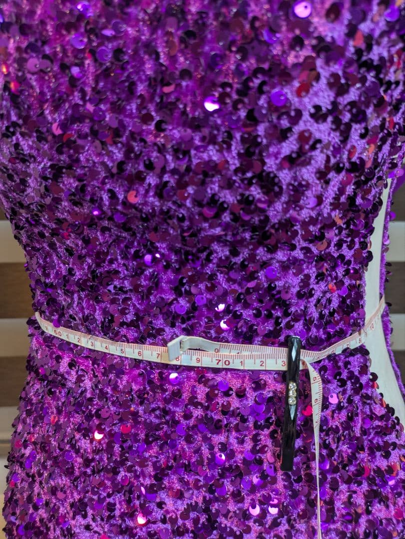 専用☆ コンテストドレス マーメイド/パーティ/スパンコール 紫