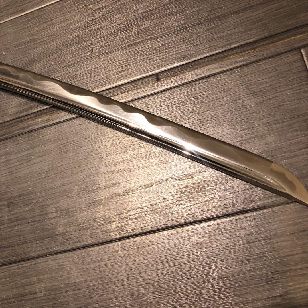 高級模造刀　高級居合刀　優波紋　亜合金刀身　名刀　居合刀　朱拵え