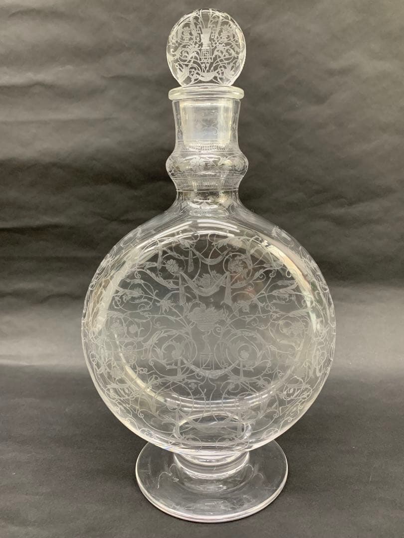 EmileGalle エミールガレ 花細密彫刻 ランプべース 高さ41cm