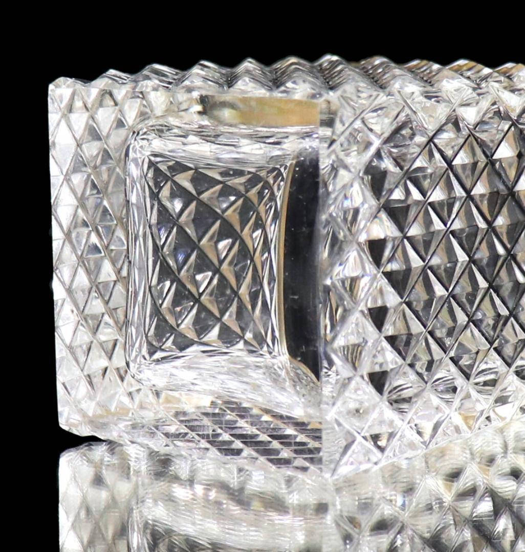 オールド・バカラ 極希少 スクエア型 ブロンズ装飾 小物入れ