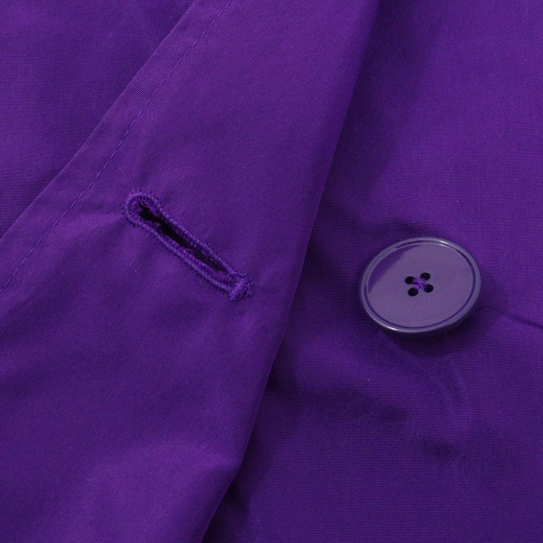 【美品】ラルフローレン トレンチコート シルク100% パープル 紫 ベルト