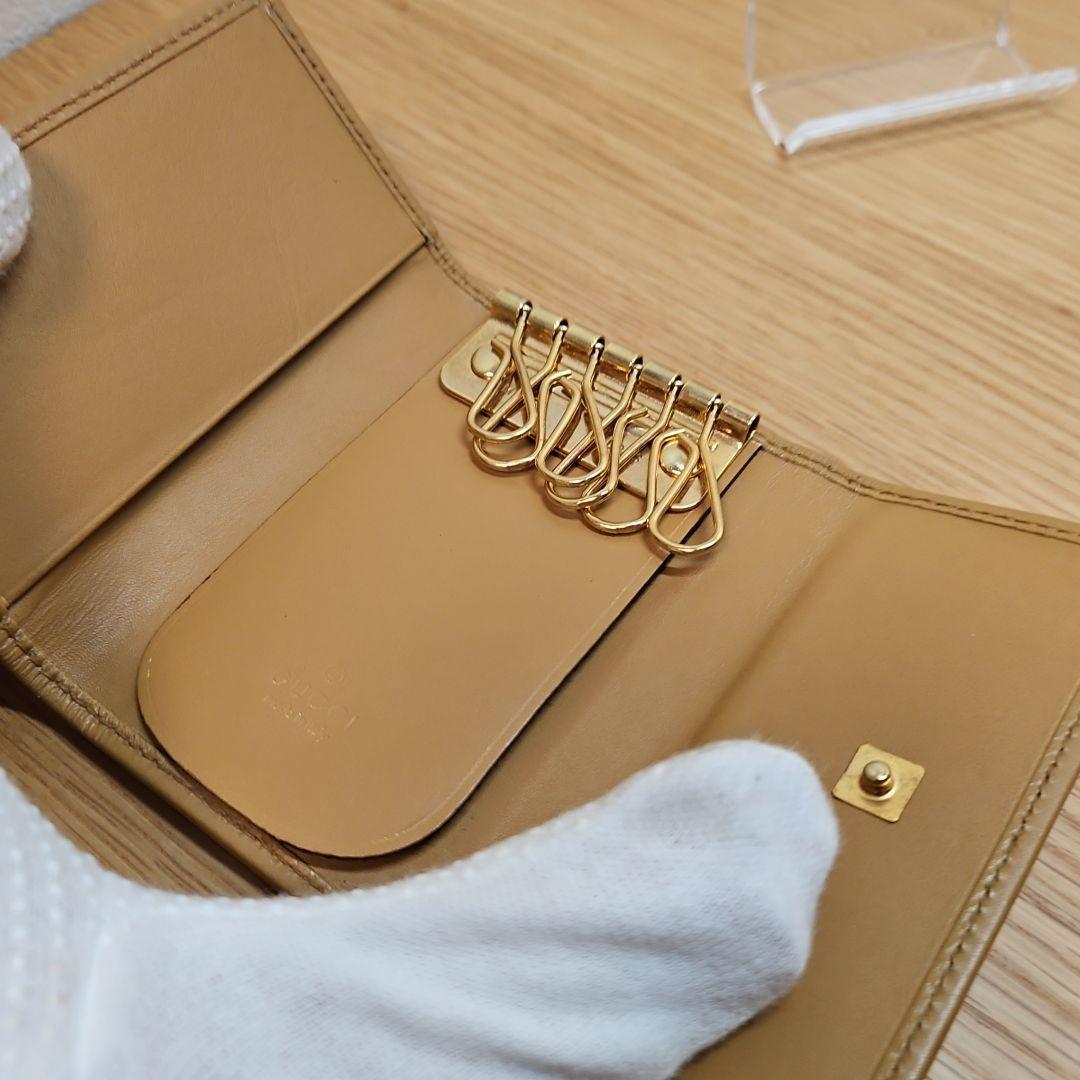 GUCCI グッチ 6連キーケース GGキャンバス ブラウン