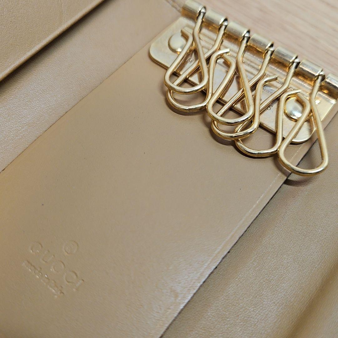 GUCCI グッチ 6連キーケース GGキャンバス ブラウン