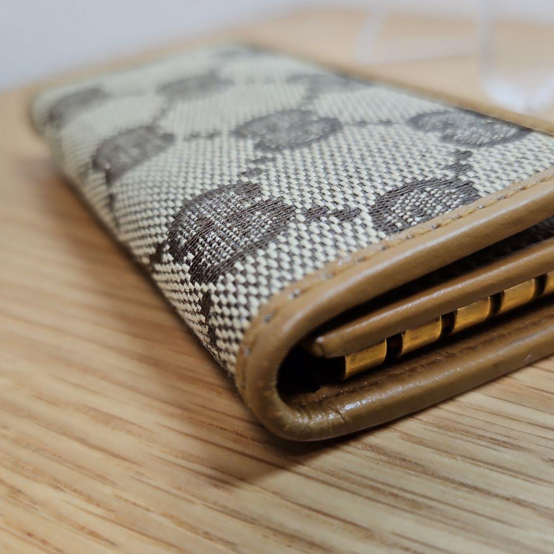 GUCCI グッチ 6連キーケース GGキャンバス ブラウン