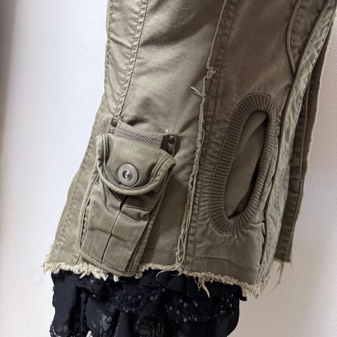 y2k 00s 平成 ギミック ミリタリージャケット