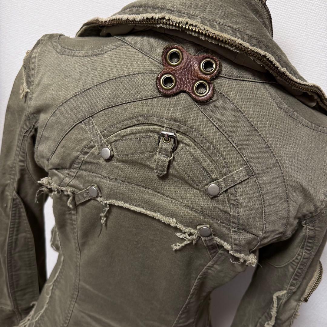 y2k 00s 平成 ギミック ミリタリージャケット