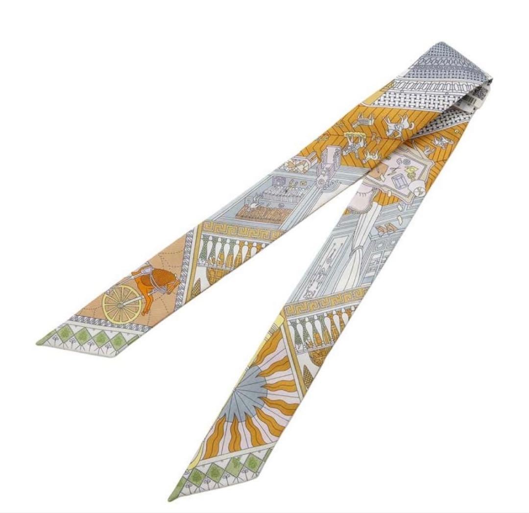 新品未使用 エルメス HERMES ツイリー （オブジェ・ドゥ・キュリオジテ）