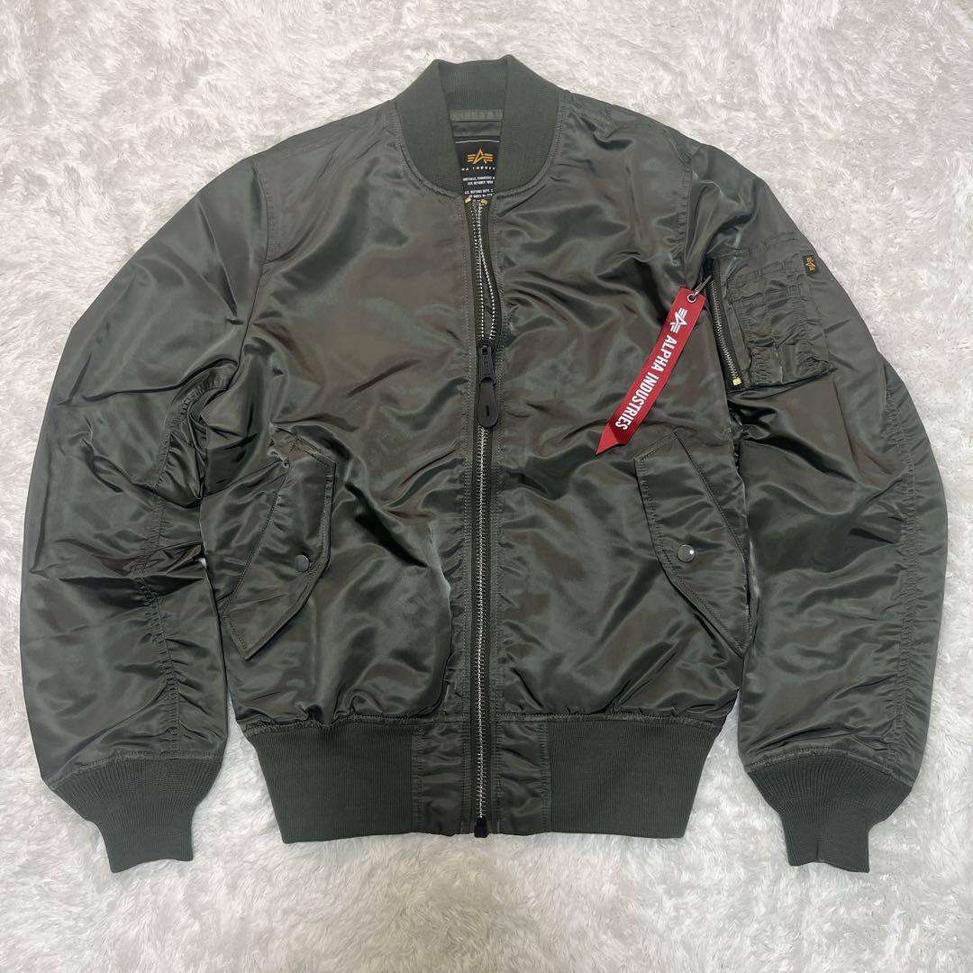 極美品✨ALPHA アルファ MA-1 フライトジャケット L-2B カーキ