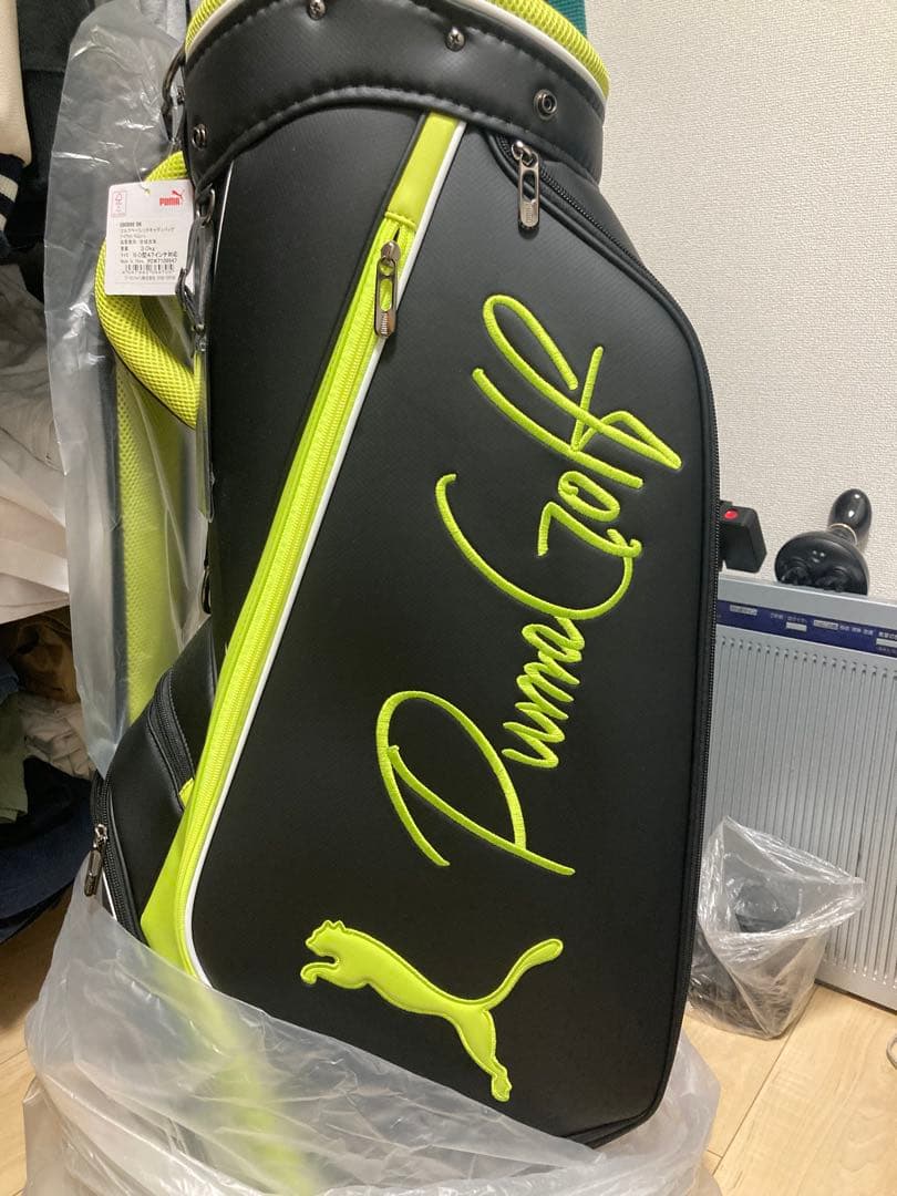 Puma Golf キャディバッグ ブラック/ライム