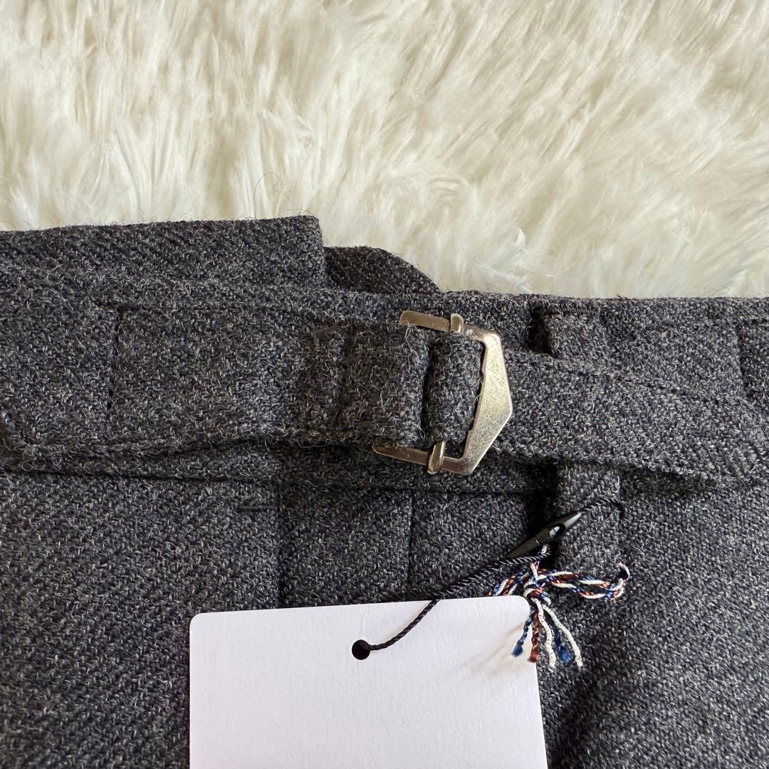 タケオキクチ⭐️ シェットランドウール パンツ グレー M スーツ スラックス