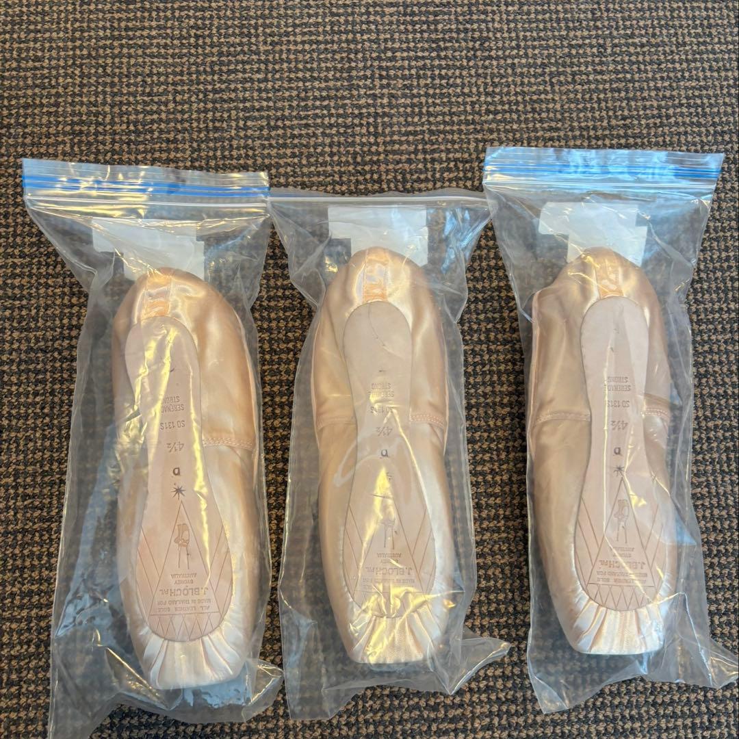 ブロック　トゥシューズ　セレナーデ　ストロング　4.5D 3足セット