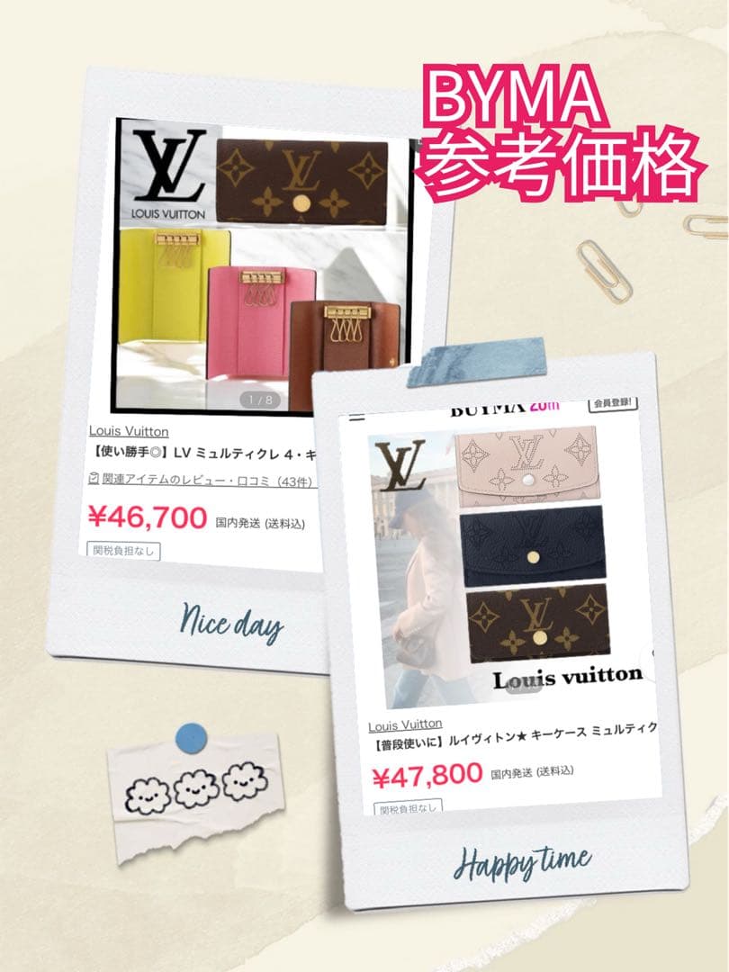 本日最終掲載！ルイヴィトン　モノグラム４連 キーケース 正規品