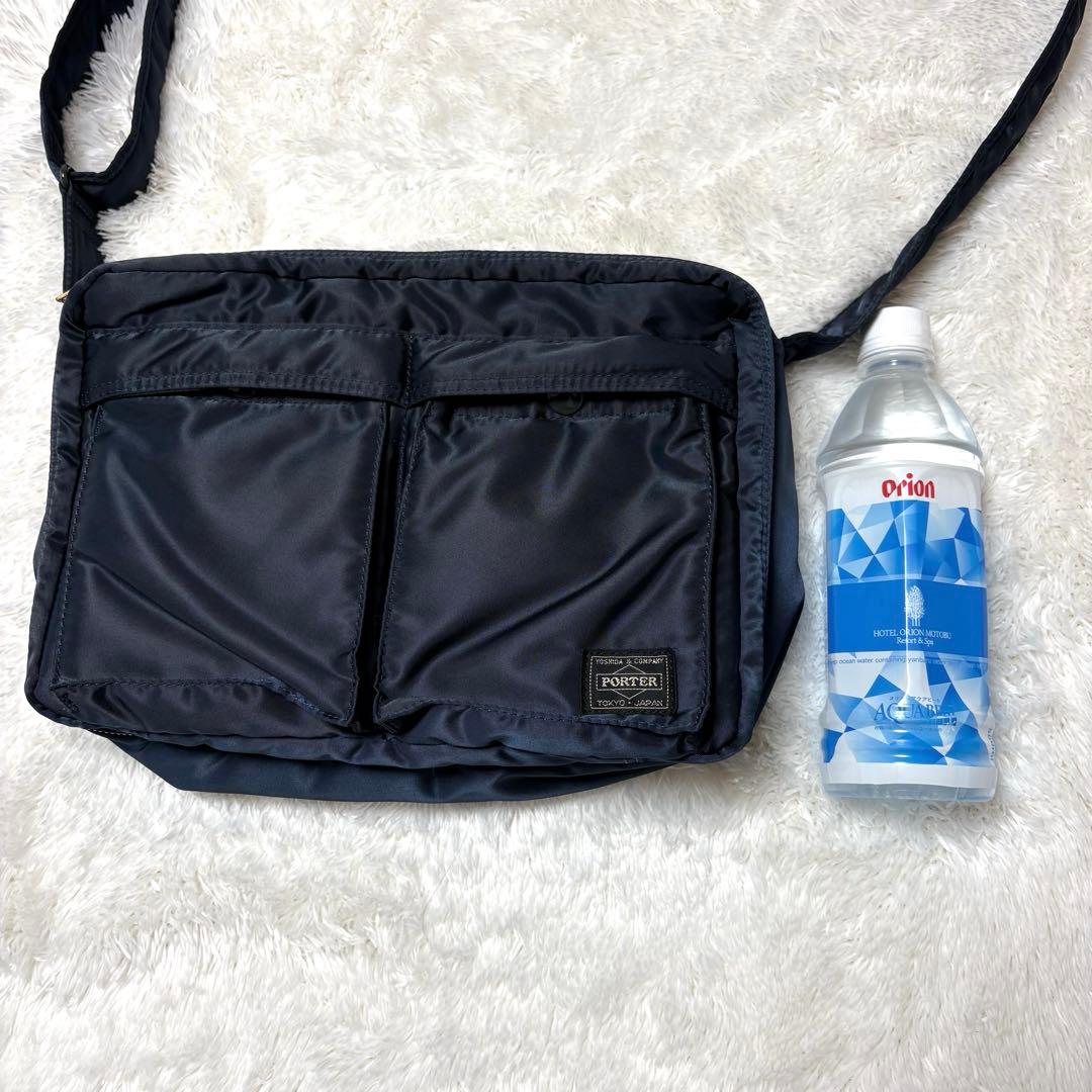 ✨未使用✨PORTER タンカー アイアンブルー ショルダーバッグ 2層 希少